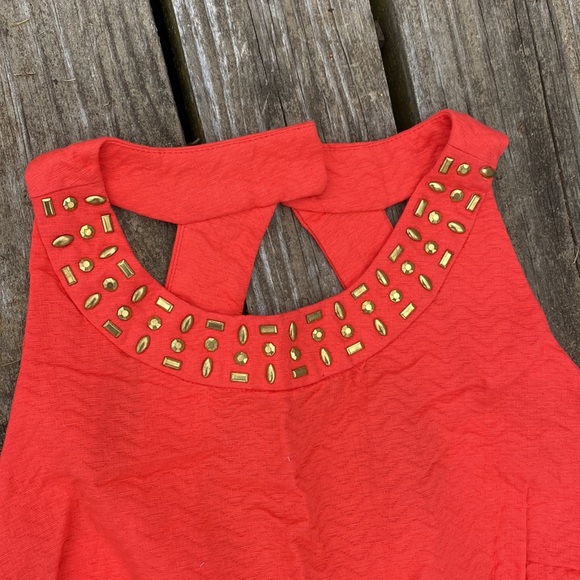 Coral studded dress NWT - Picture 2 of 3